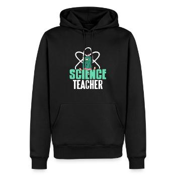 Professeur de sciences Mignon Rétro Teacher Designs - Sweat à capuche Premium bio Homme - noir - Devant - Nico (187cm)