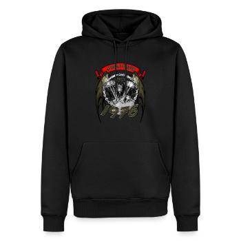Awesome since 1976, Biker Geburtstag - Männer Premium Bio Hoodie - Schwarz - Vorne - Nico (187cm)