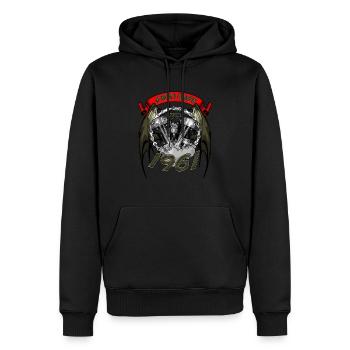 Awesome since 1961, Biker Geburtstag - Männer Premium Bio Hoodie - Schwarz - Vorne - Nico (187cm)