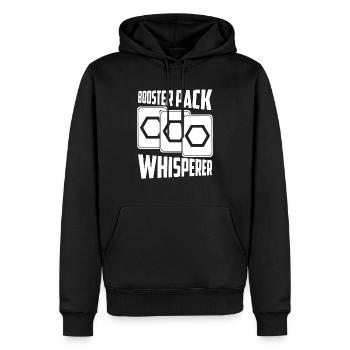 Booster Pack Whisperer Trading Cards Building Deck - Men’s Premium Organic Hoodie - black - Front - Nico (187cm)