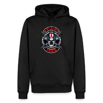 Awesome since 1966, Biker Geburtstag - Männer Premium Bio Hoodie - Schwarz - Vorne - Nico (187cm)