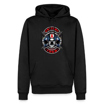 Awesome since 1968, Biker Geburtstag - Männer Premium Bio Hoodie - Schwarz - Vorne - Nico (187cm)