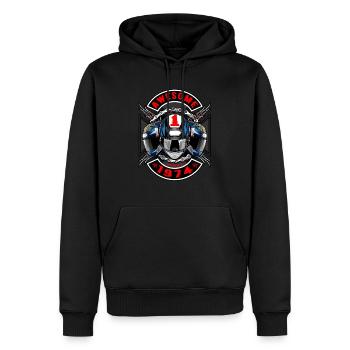 Awesome since 1974, Biker Geburtstag - Männer Premium Bio Hoodie - Schwarz - Vorne - Nico (187cm)