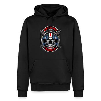Awesome since 1993, Biker Geburtstag - Männer Premium Bio Hoodie - Schwarz - Vorne - Nico (187cm)