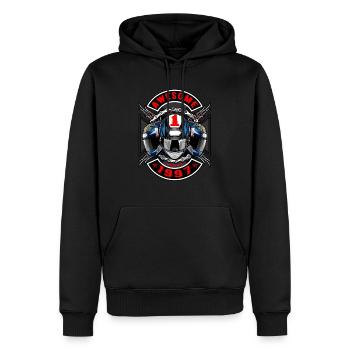 Awesome since 1997, Biker Geburtstag - Männer Premium Bio Hoodie - Schwarz - Vorne - Nico (187cm)