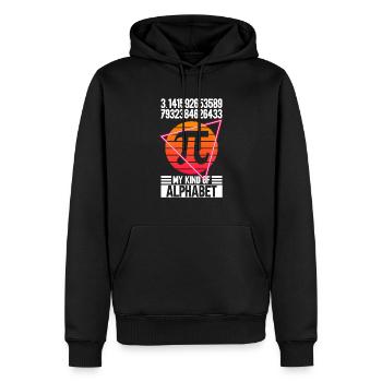 Lustiger Mathelehrer zum Pi Day Mathe Geek - Männer Premium Bio Hoodie - Schwarz - Vorne - Nico (187cm)