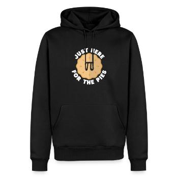 Funny Math Teacher for Pi Day Math Geek - Men’s Premium Organic Hoodie - black - Front - Nico (187cm)