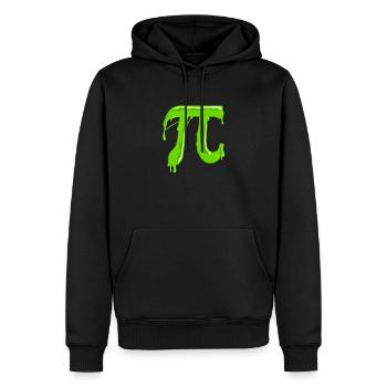 Grüner schleimiger Pi - Lustiger Mathelehrer für - Männer Premium Bio Hoodie - Schwarz - Vorne - Nico (187cm)