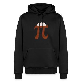 Chocolate Pi - Drôle de professeur de mathématiques pour le Pi Day - Sweat à capuche Premium bio Homme - noir - Devant - Nico (187cm)