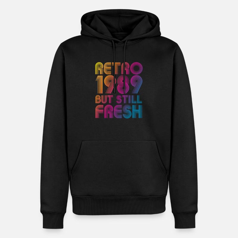 Millésime 1989 - Sweat à capuche Premium bio Homme - noir