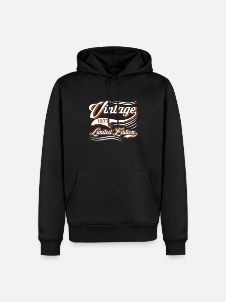 Edition Limitée 1977 Millésime - Sweat à capuche Premium bio Homme - noir