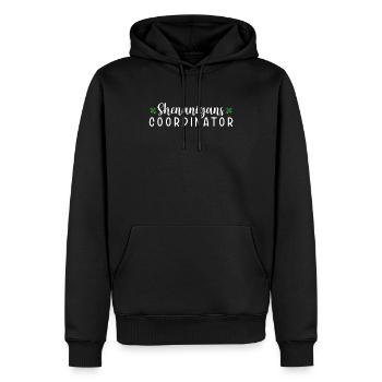 Coordonnatrice de Shenanigan’s de Merry St. Patrick’s - Sweat à capuche Premium bio Homme - noir - Devant - Nico (187cm)