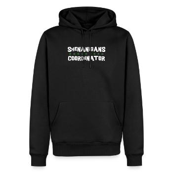 Coordonnatrice de Shenanigan’s de Merry St. Patrick’s - Sweat à capuche Premium bio Homme - noir - Devant - Nico (187cm)