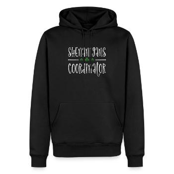 Coordonnatrice de Shenanigan’s de Merry St. Patrick’s - Sweat à capuche Premium bio Homme - noir - Devant - Nico (187cm)