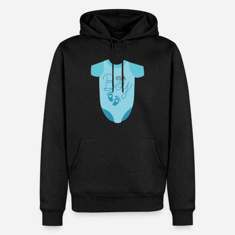 It's a Boy - Männer Premium Bio Hoodie - Schwarz