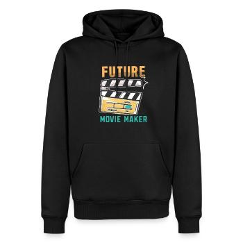 Parce que je suis le réalisateur, c’est pourquoi Film - Sweat à capuche Premium bio Homme - noir - Devant - Nico (187cm)