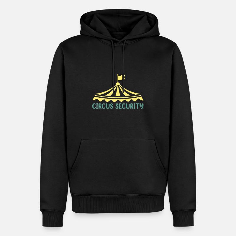 Circus security - Männer Premium Bio Hoodie - Schwarz