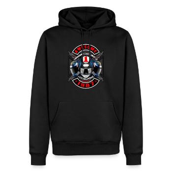 Awesome since 1987, Biker Geburtstag - Männer Premium Bio Hoodie - Schwarz - Vorne - Nico (187cm)
