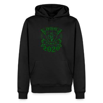 Awesome since 2020. Angel, Angler Geburtstag - Männer Premium Bio Hoodie - Schwarz - Vorne - Nico (187cm)