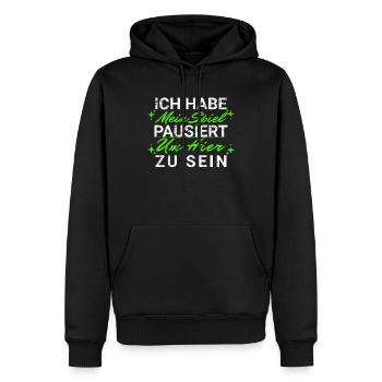 Zocker Gamer Spruch Teenager Junge Geburtstag - Männer Premium Bio Hoodie - Schwarz - Vorne - Nico (187cm)
