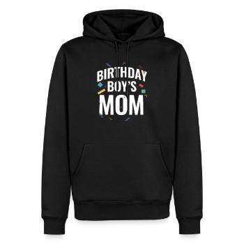Mère du garçon d’anniversaire Bauklötze - Sweat à capuche Premium bio Homme - noir - Devant - Nico (187cm)