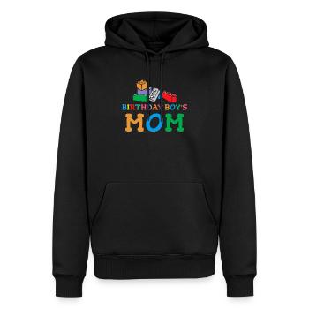 Mère du garçon d’anniversaire Bauklötze - Sweat à capuche Premium bio Homme - noir - Devant - Nico (187cm)