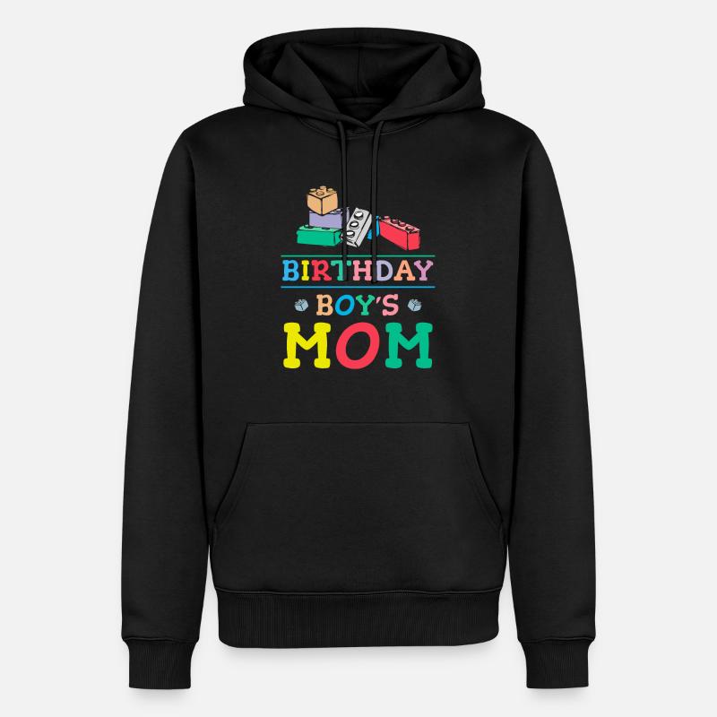 Mère du garçon d’anniversaire Bauklötze - Sweat à capuche Premium bio Homme - noir