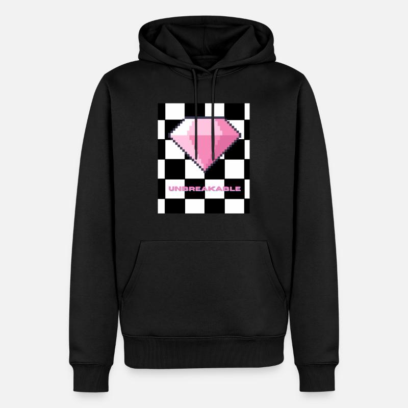 Diamond Unbreakable - Männer Premium Bio Hoodie - Schwarz