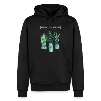 Nuclear science Nuclear power instead of coal power - Men’s Premium Organic Hoodie - black - Front - Nico (187cm)