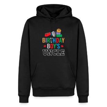 Oncle du garçon d’anniversaire Bauklötze - Sweat à capuche Premium bio Homme - noir - Devant - Nico (187cm)
