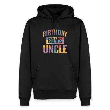 Onkel Des Geburtstagskindes Bauklötze - Männer Premium Bio Hoodie - Schwarz - Vorne - Nico (187cm)