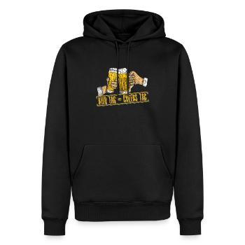 Bier Tag = Cheers Tag - Bier Tag Bier Liebhaber - Männer Premium Bio Hoodie - Schwarz - Vorne - Nico (187cm)