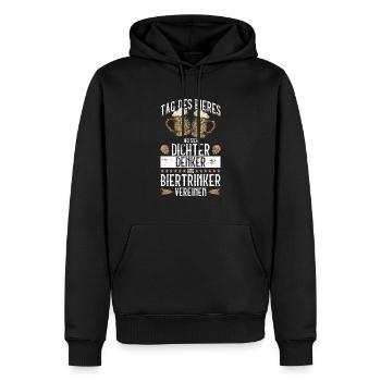 Tag Des Bieres Lustig Bier Tag Bierliebhaber - Männer Premium Bio Hoodie - Schwarz - Vorne - Nico (187cm)