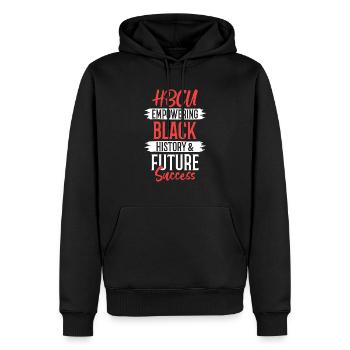 Chasseur de coyotes - Sweat à capuche Premium bio Homme - noir - Devant - Nico (187cm)