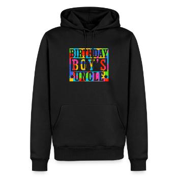 Oncle du garçon d’anniversaire Bauklötze - Sweat à capuche Premium bio Homme - noir - Devant - Nico (187cm)