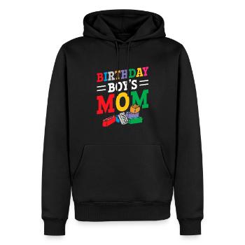 Mère du garçon d’anniversaire Bauklötze - Sweat à capuche Premium bio Homme - noir - Devant - Nico (187cm)