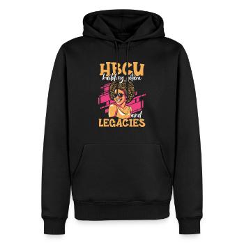 Coyote Jäger - Männer Premium Bio Hoodie - Schwarz - Vorne - Nico (187cm)