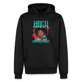 Coyote Jäger - Männer Premium Bio Hoodie - Schwarz - Vorne - Nico (187cm)