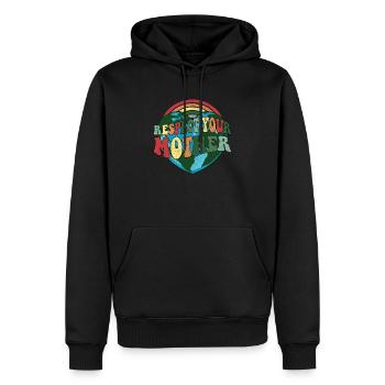 Célébration du Jour mondial de la Terre - Vintage Earth Day - Sweat à capuche Premium bio Homme - noir - Devant - Nico (187cm)