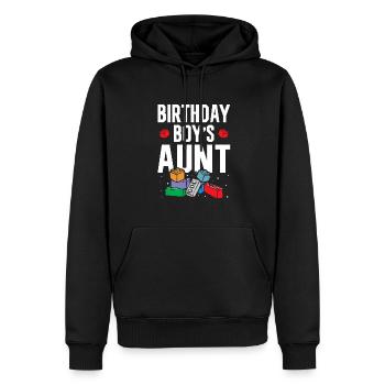 Bauklötze Der Tante Des Geburtstagskindes - Männer Premium Bio Hoodie - Schwarz - Vorne - Nico (187cm)
