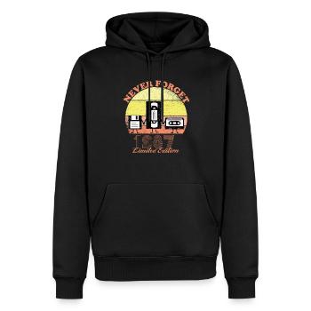 Never Forget 1987 Birthday - Limited Edition - Vin - Men’s Premium Organic Hoodie - black - Front - Nico (187cm)