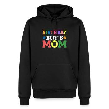Mère du garçon d’anniversaire Bauklötze - Sweat à capuche Premium bio Homme - noir - Devant - Nico (187cm)