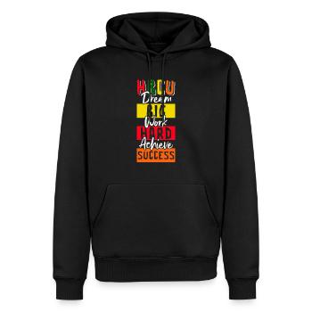 Coyote Hunter - Men’s Premium Organic Hoodie - black - Front - Nico (187cm)