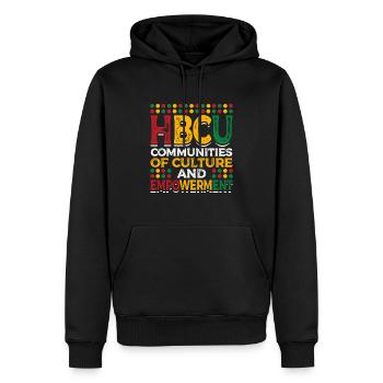 Coyote Jäger - Männer Premium Bio Hoodie - Schwarz - Vorne - Nico (187cm)