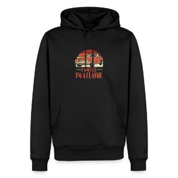 Im not old, Im a Classic - Men’s Premium Organic Hoodie - black - Front - Nico (187cm)