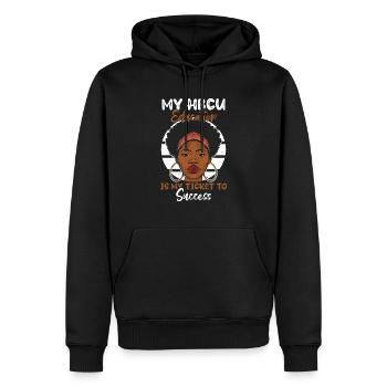 Coyote Hunter - Men’s Premium Organic Hoodie - black - Front - Nico (187cm)