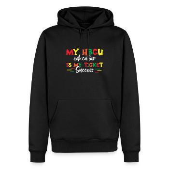 Coyote Hunter - Men’s Premium Organic Hoodie - black - Front - Nico (187cm)