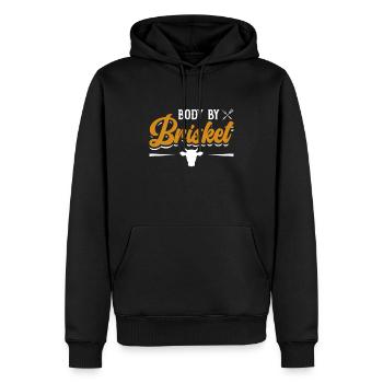 Körper Von Brisket - Funny Bbq Smoker - Männer Premium Bio Hoodie - Schwarz - Vorne - Nico (187cm)