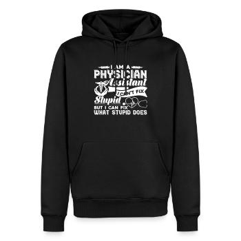 Physician Assistant Physician Assistant Can't Fix - Men’s Premium Organic Hoodie - black - Front - Nico (187cm)