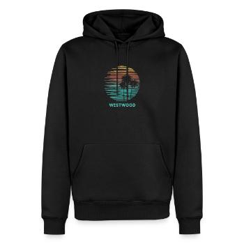 Westwood California Cool Souvenir Urlaub - Männer Premium Bio Hoodie - Schwarz - Vorne - Nico (187cm)